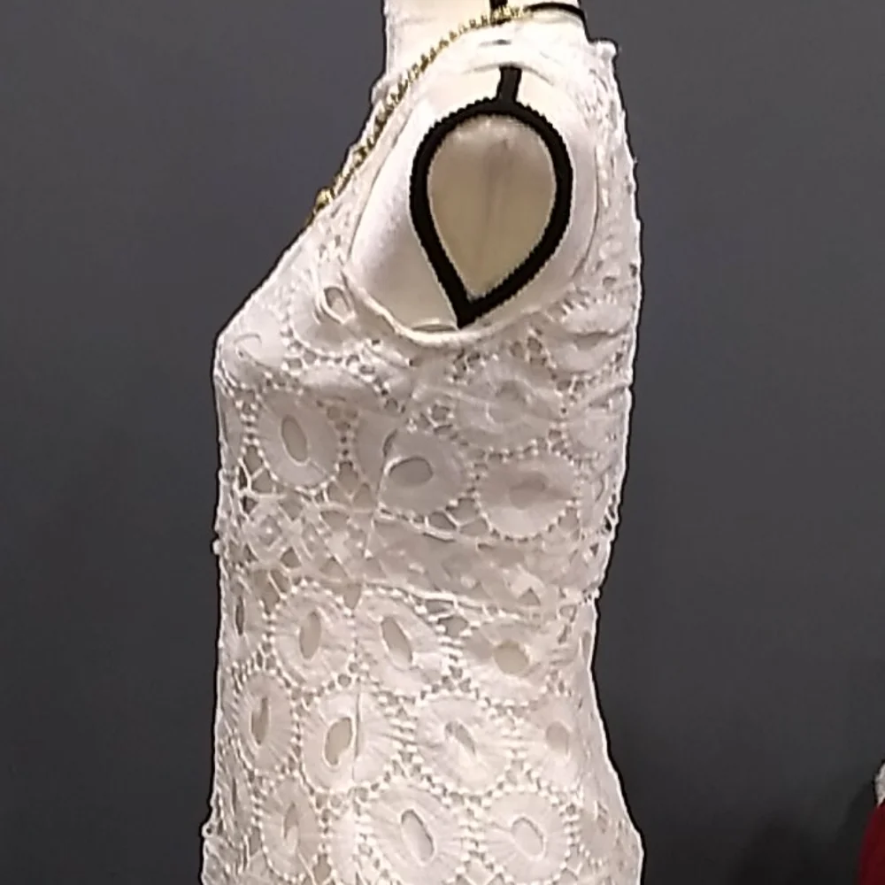 Taylor white lace dress size 2 - Picture 4 of 12
